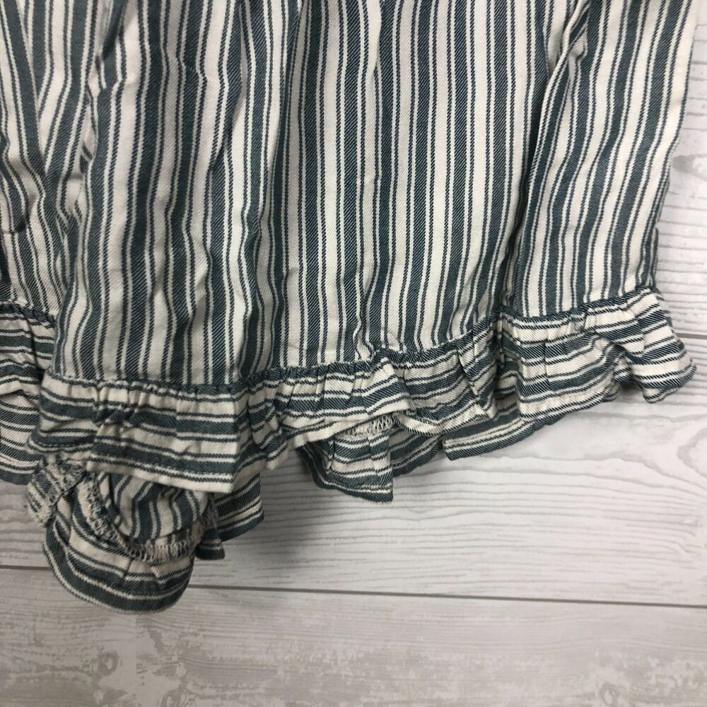 American Eagle Women's XS Striped Ruffle Runner Short Elastic Waist Casual - Picture 2 of 4